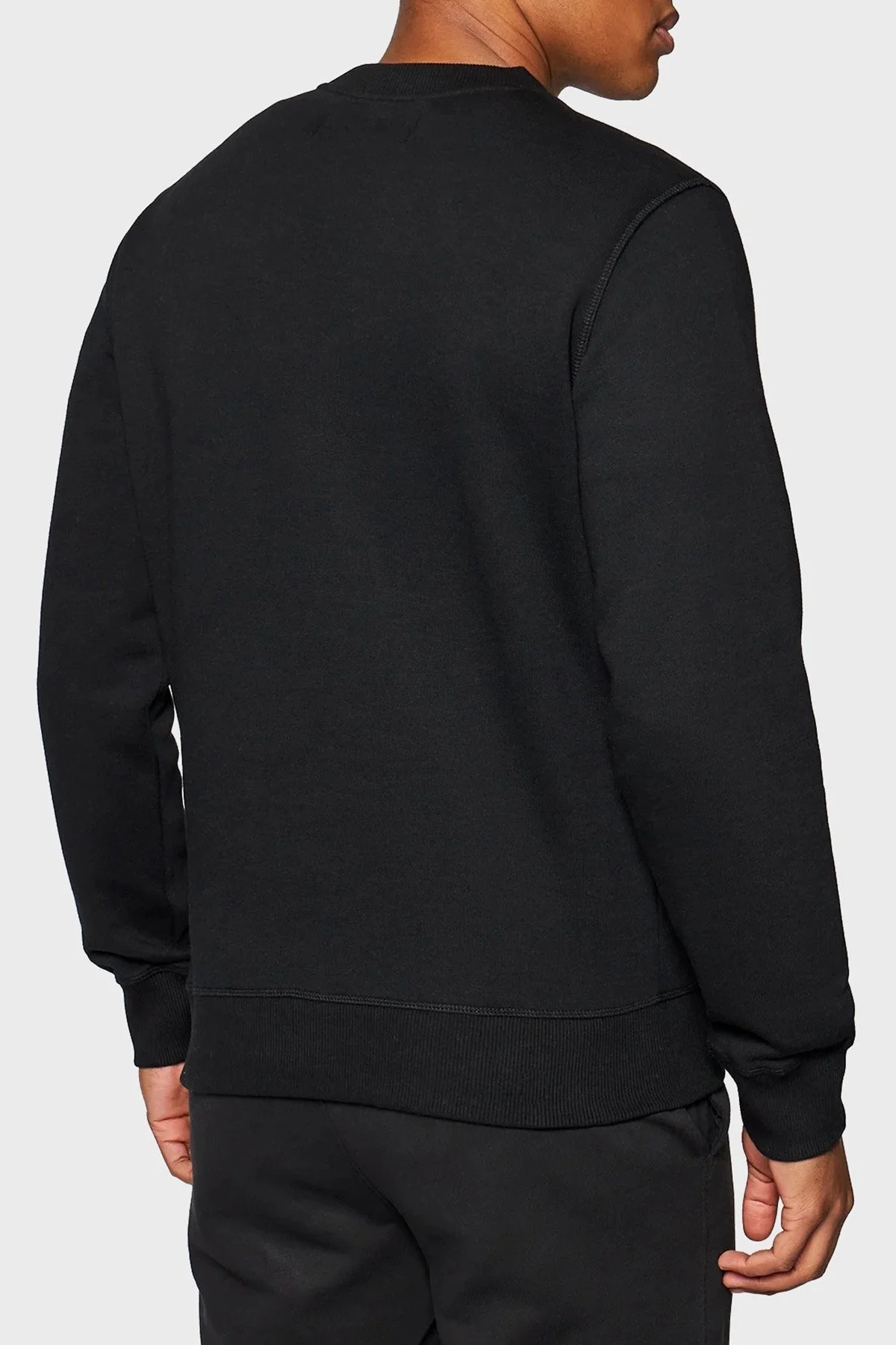 Calvin Klein Logolu Regular Fit Bisiklet Yaka Pamuklu Erkek Sweat J30J314536 BAE SİYAH - 3