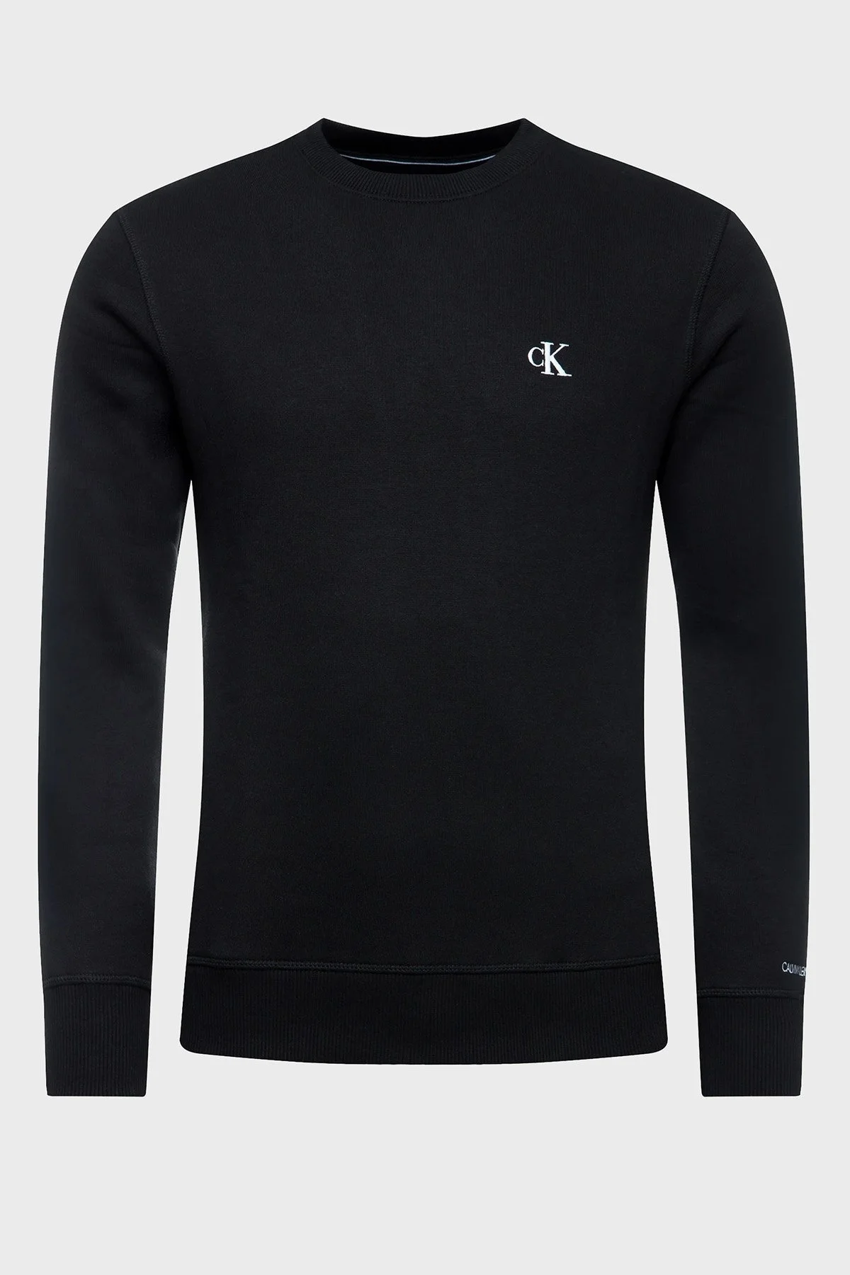 Calvin Klein Logolu Regular Fit Bisiklet Yaka Pamuklu Erkek Sweat J30J314536 BAE SİYAH - 5