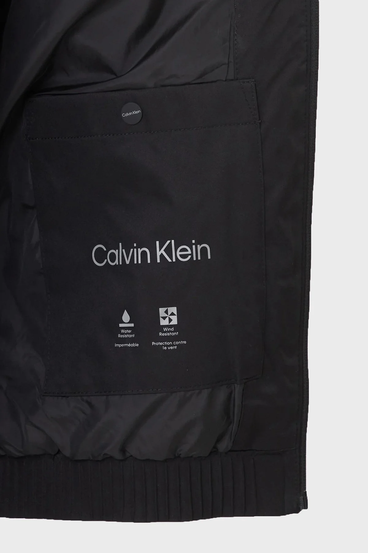 Calvin Klein Logolu Regular Fit Dik Yaka LV04LF515GUB1 Erkek Mont LV04LF515G UB1 SİYAH - 6