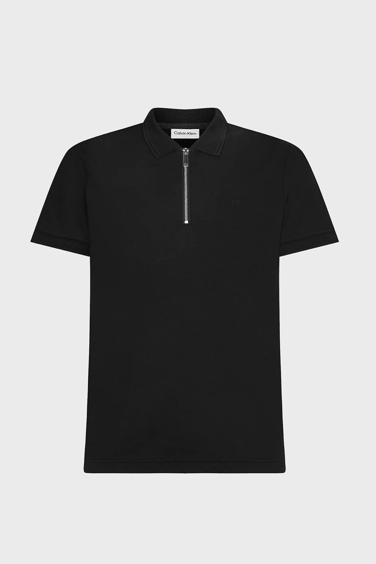 Calvin Klein Logolu Regular Fit Femuarlı Pamuklu T Shirt Erkek Polo K10K108735 BEH SİYAH - 5