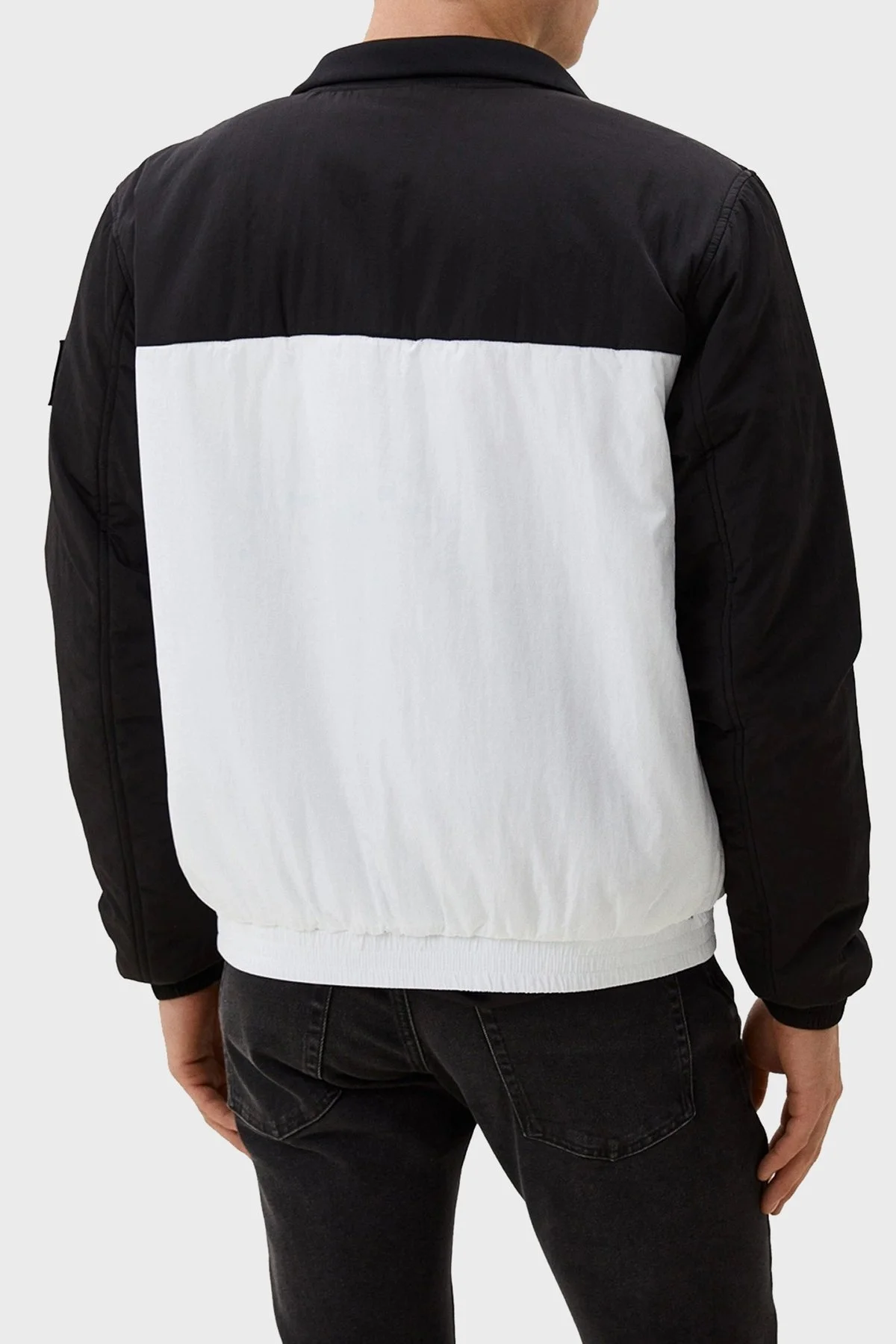 Calvin Klein Logolu Regular Fit J30J325592YAF Erkek Ceket J30J325592 YAF BEYAZ-SİYAH - 2