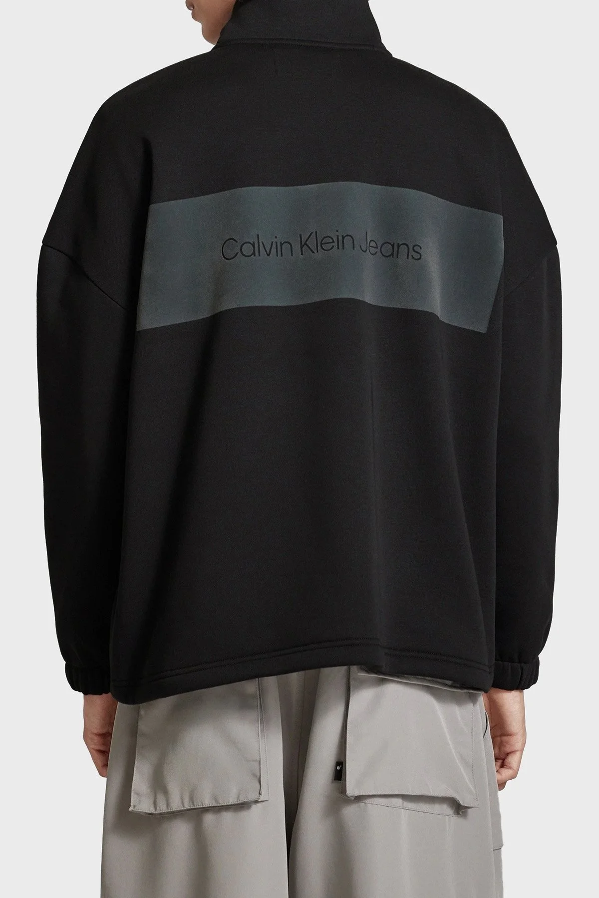 Calvin Klein Logolu Regular Fit J30J325640BEH Erkek Sweat J30J325640 BEH SİYAH - 2