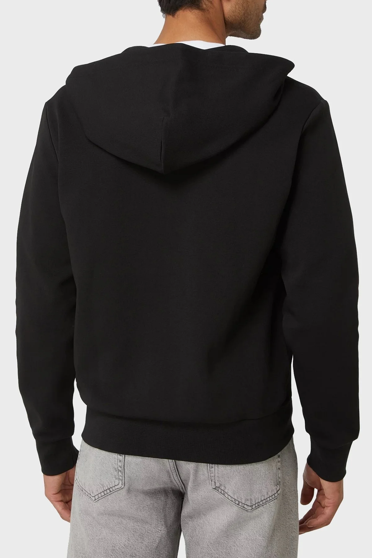 Calvin Klein Logolu Regular Fit Kapüşonlu Fermuarlı Pamuklu Erkek Sweat K10K109697 BEH SİYAH - 3