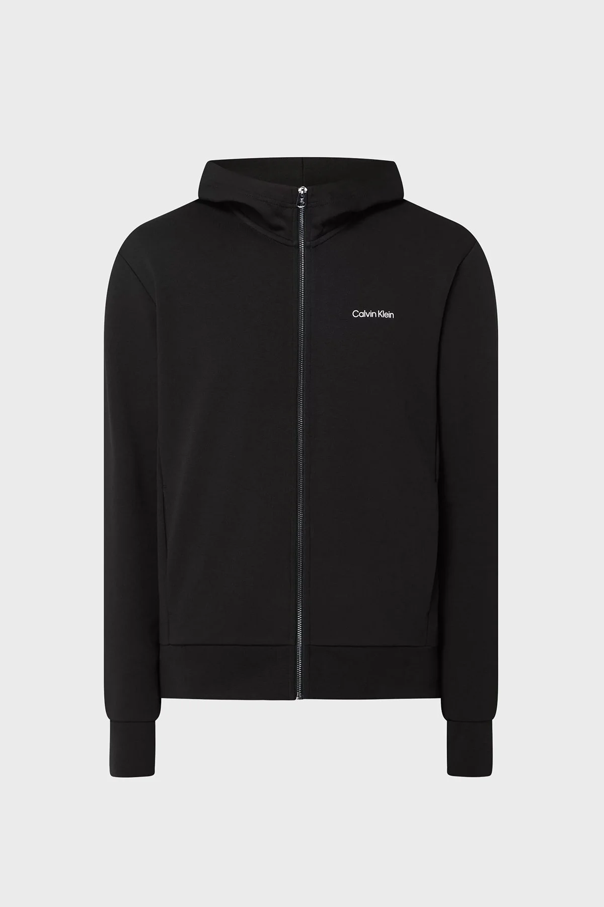 Calvin Klein Logolu Regular Fit Kapüşonlu Fermuarlı Pamuklu Erkek Sweat K10K109697 BEH SİYAH - 5