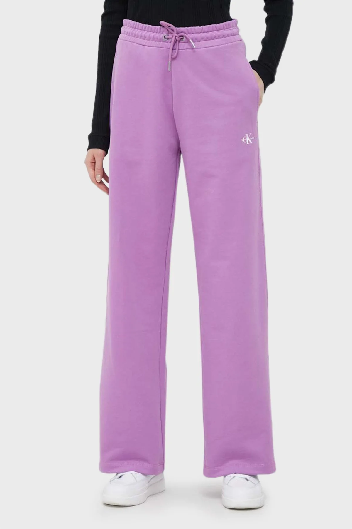 Calvin Klein Logolu Relaxed Fit % 100 Pamuk Jogger Bayan Pantolon J20J220261 VDR MOR - 2