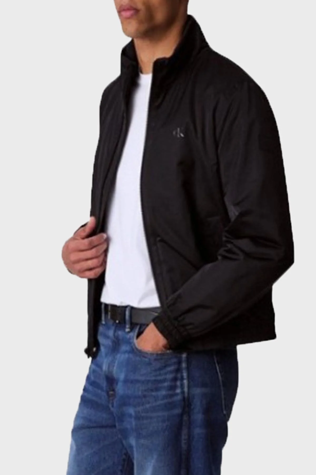 Calvin Klein Logolu Relaxed Fit Dik Yaka LV04RC516GUB1 Erkek Ceket LV04RC516G UB1 Siyah - 3