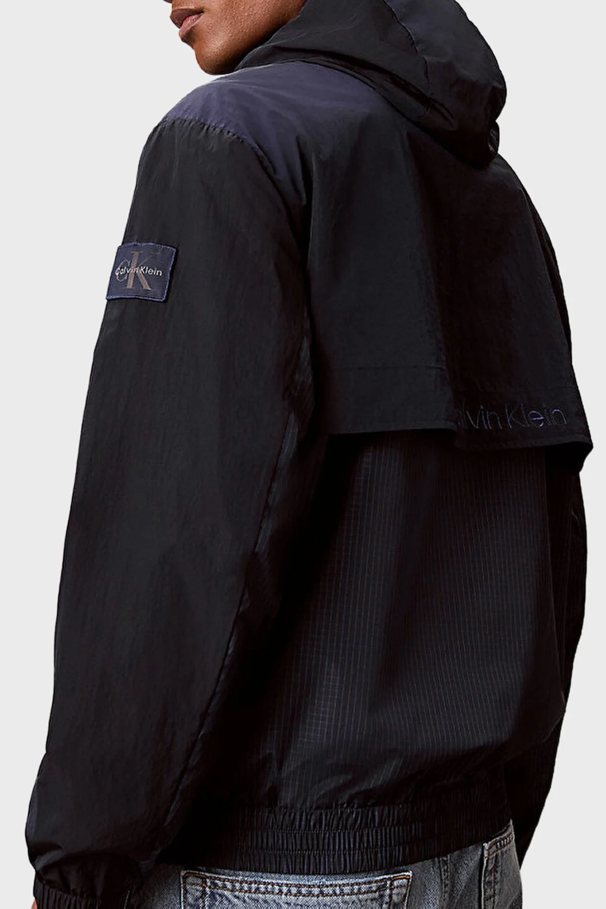 Calvin Klein Logolu Relaxed Fit Kapüşonlu LV04RG503GCEF Erkek Mont LV04RG503G CEF LACİVERT - 3