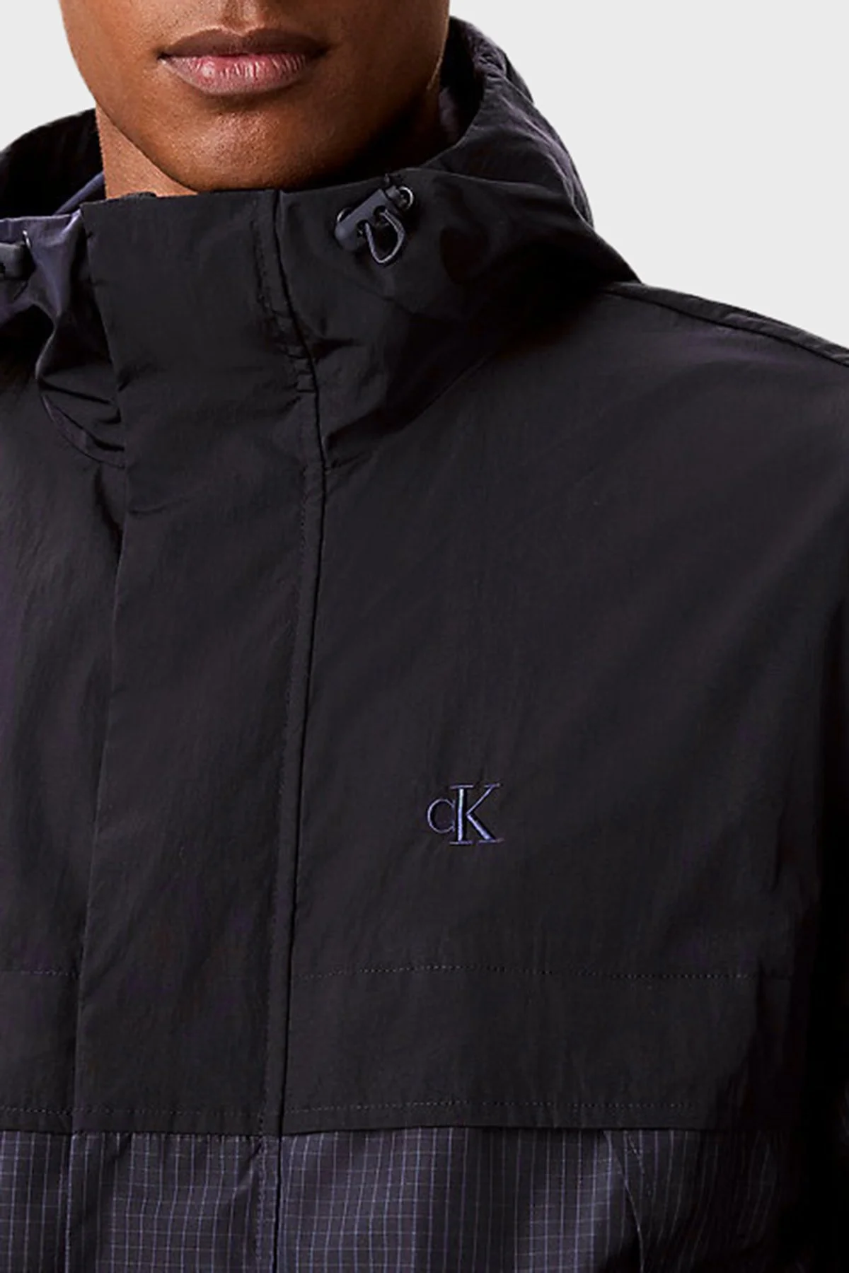 Calvin Klein Logolu Relaxed Fit Kapüşonlu LV04RG503GCEF Erkek Mont LV04RG503G CEF LACİVERT - 4