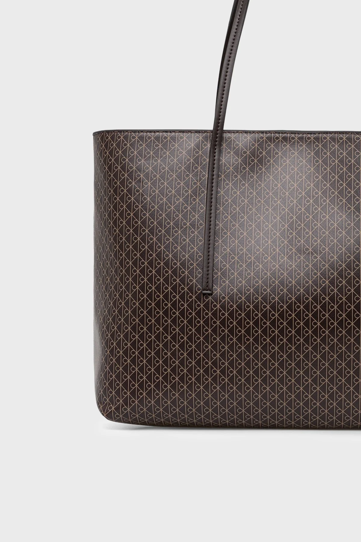 Calvin Klein Logolu Sabit Askılı LV04F3266G0TK Kadın Çanta LV04F3266G 0TK Kahve - 3