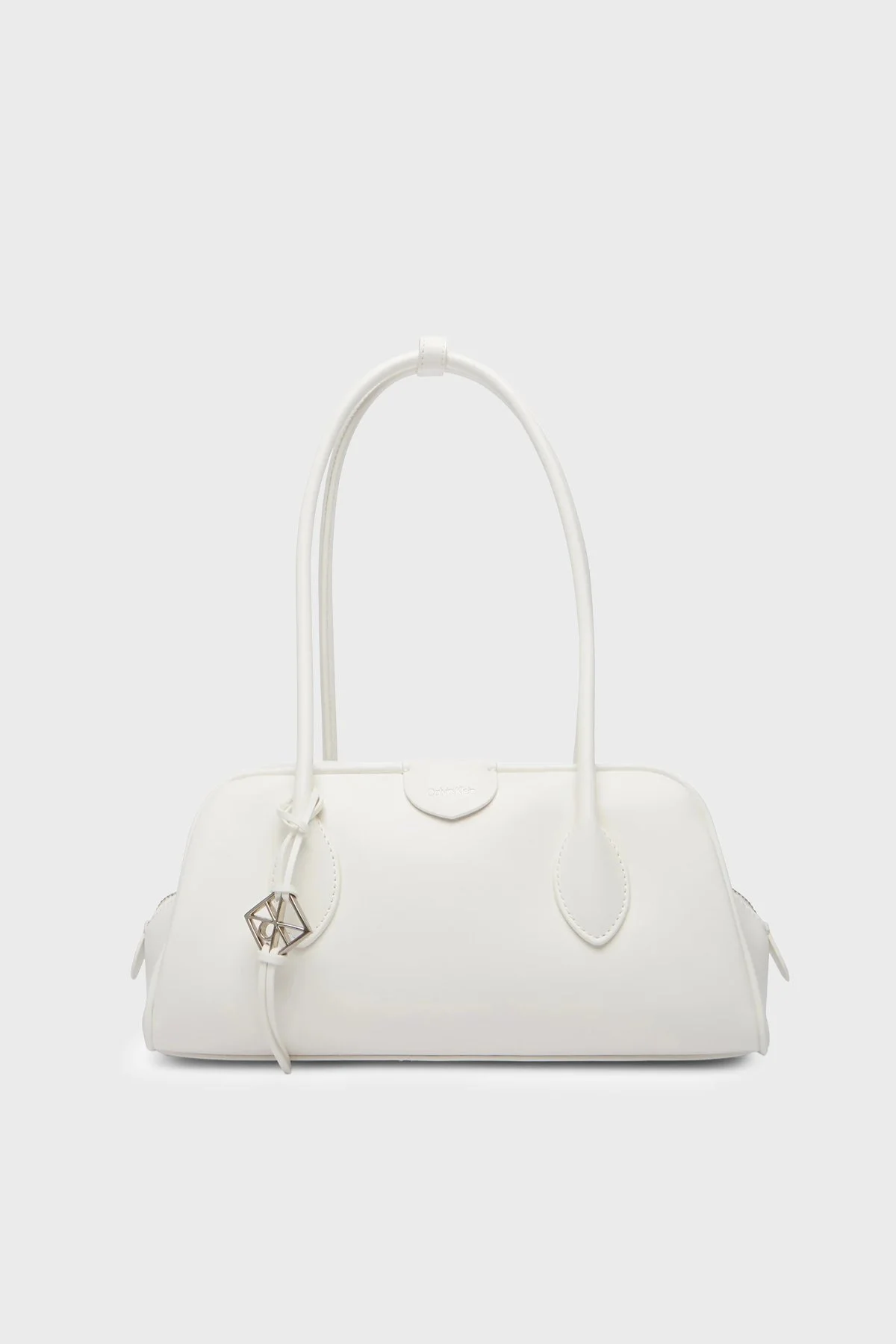 Calvin Klein Logolu Sabit Askılı LV04F3369G4LX Bayan Çanta LV04F3369G 4LX BEYAZ - 1