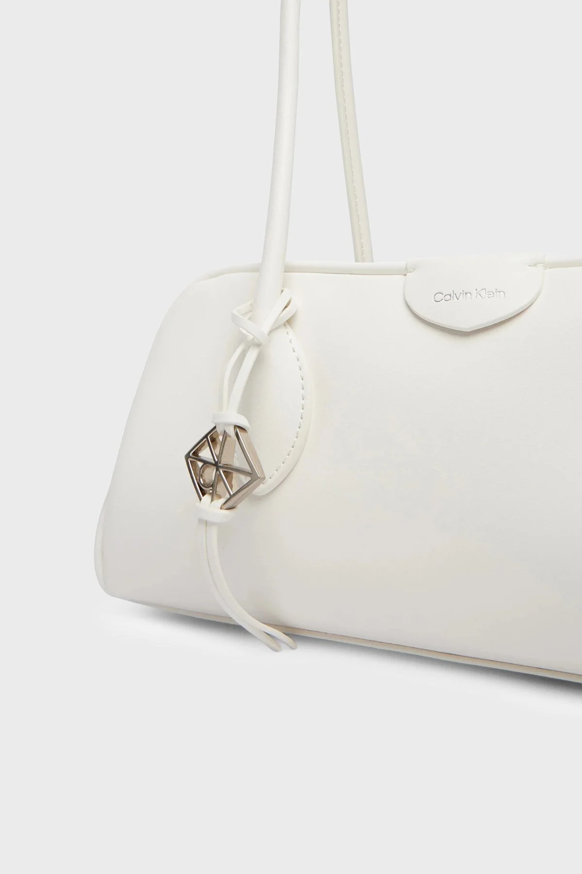 Calvin Klein Logolu Sabit Askılı LV04F3369G4LX Bayan Çanta LV04F3369G 4LX BEYAZ - 6