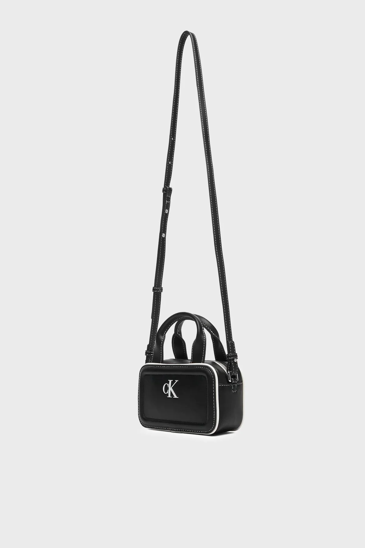 Calvin Klein Logolu Sabit Saplı LV04F1257GUB1 Kadın Çanta LV04F1257G UB1 SİYAH - 4