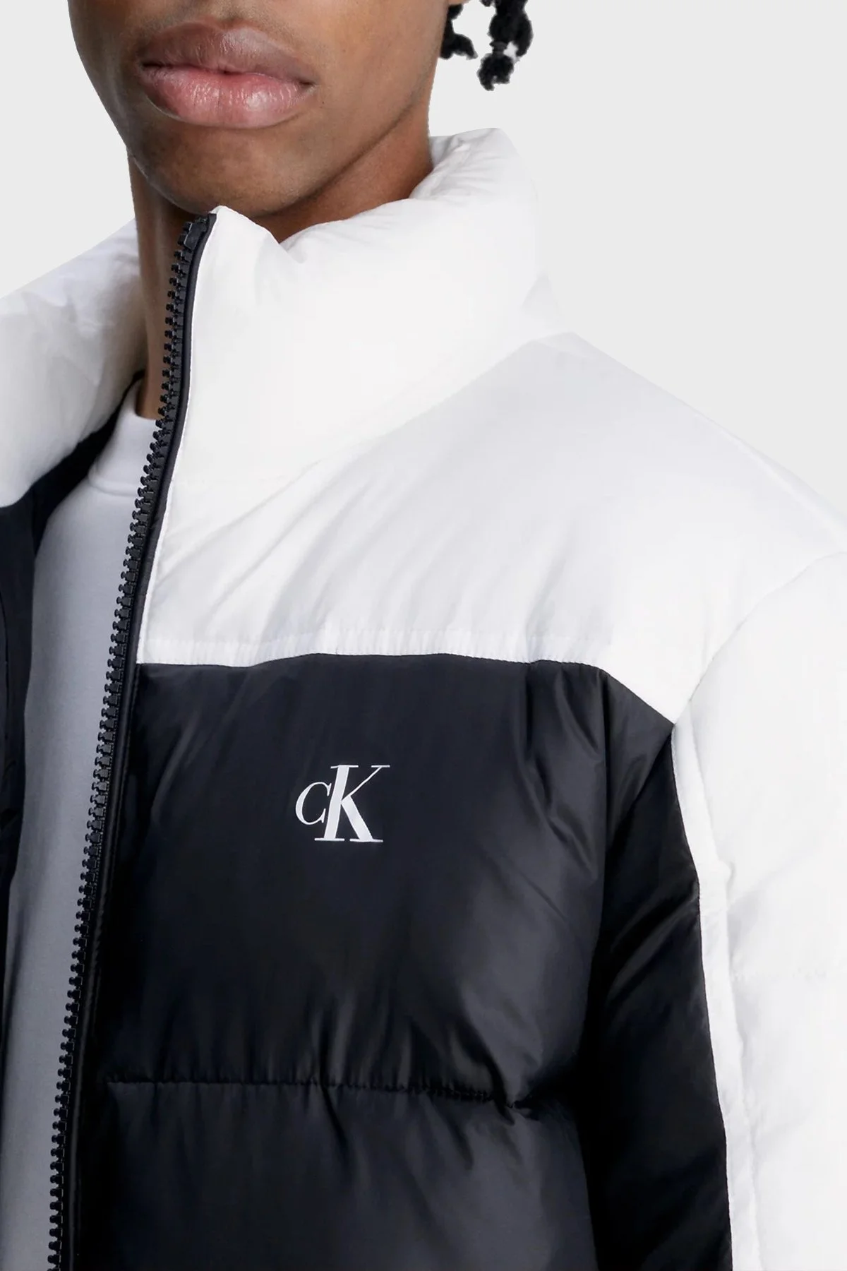 Calvin Klein Logolu Şişme J30J323461BEH Erkek Mont J30J323461 BEH SİYAH - 4