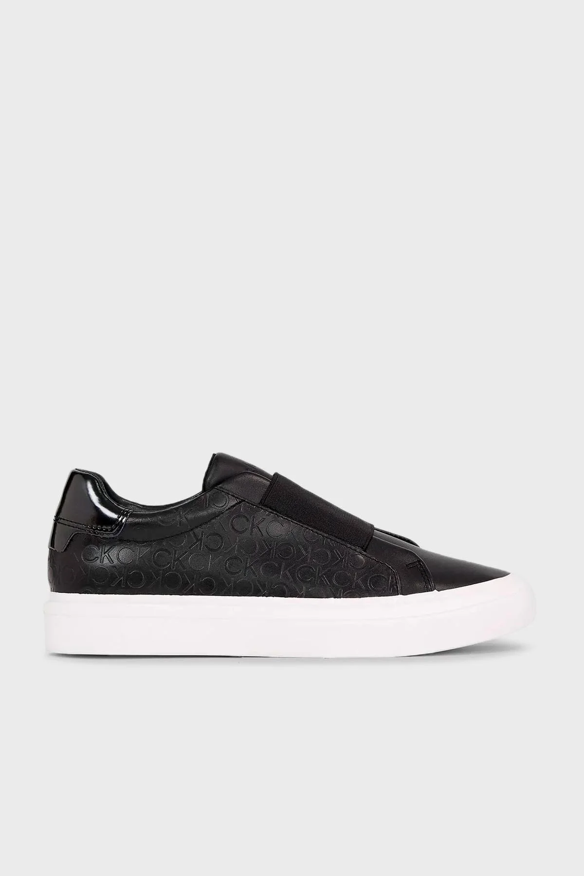 Calvin Klein Logolu Slip-On Sneaker HW0HW015930GK Bayan Ayakkabı HW0HW01593 0GK SİYAH - 1
