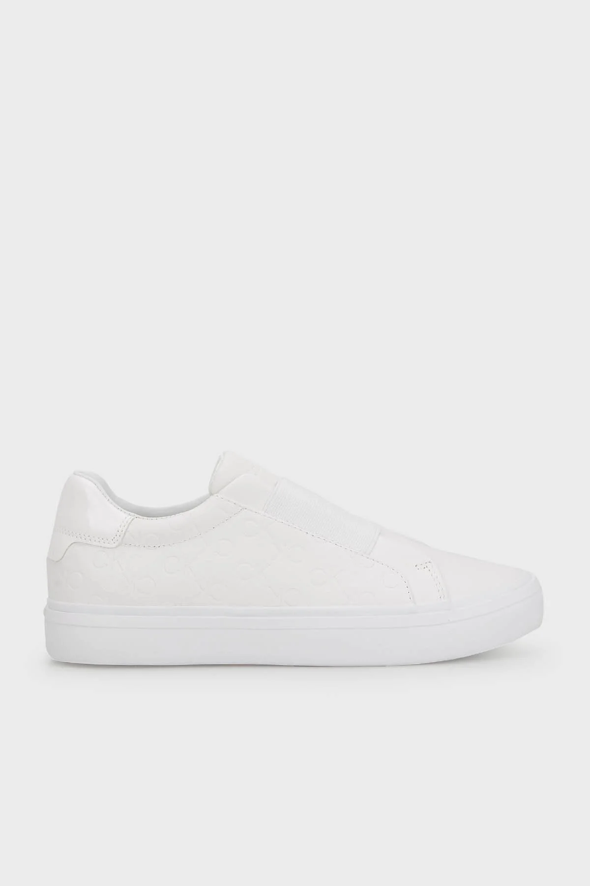 Calvin Klein Logolu Slip-On Sneaker Bayan Ayakkabı HW0HW01593 0LB BEYAZ - 1
