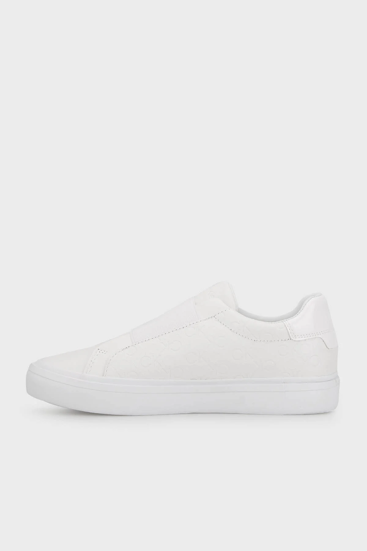 Calvin Klein Logolu Slip-On Sneaker Bayan Ayakkabı HW0HW01593 0LB BEYAZ - 4
