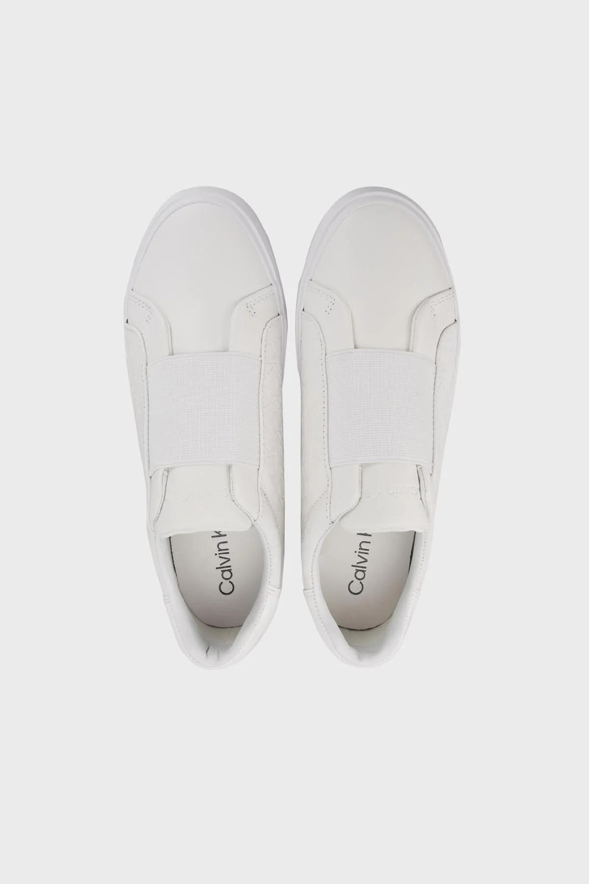 Calvin Klein Logolu Slip-On Sneaker Bayan Ayakkabı HW0HW01593 0LB BEYAZ - 5