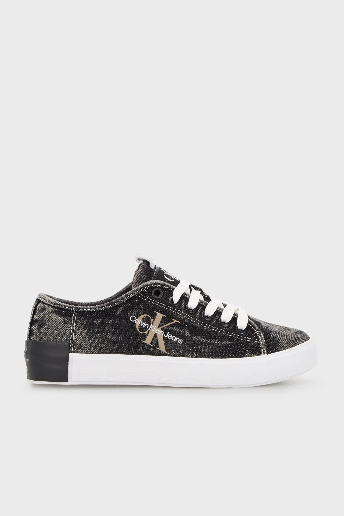 Calvin Klein Logolu Sneaker Bayan Ayakkabı YW0YW00851 0GP SİYAH - 1