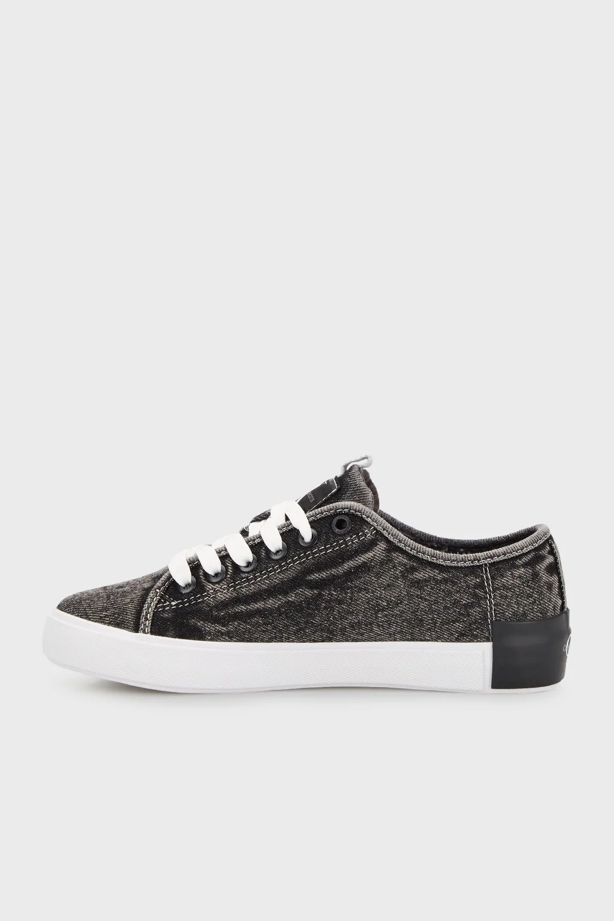 Calvin Klein Logolu Sneaker Bayan Ayakkabı YW0YW00851 0GP SİYAH - 2