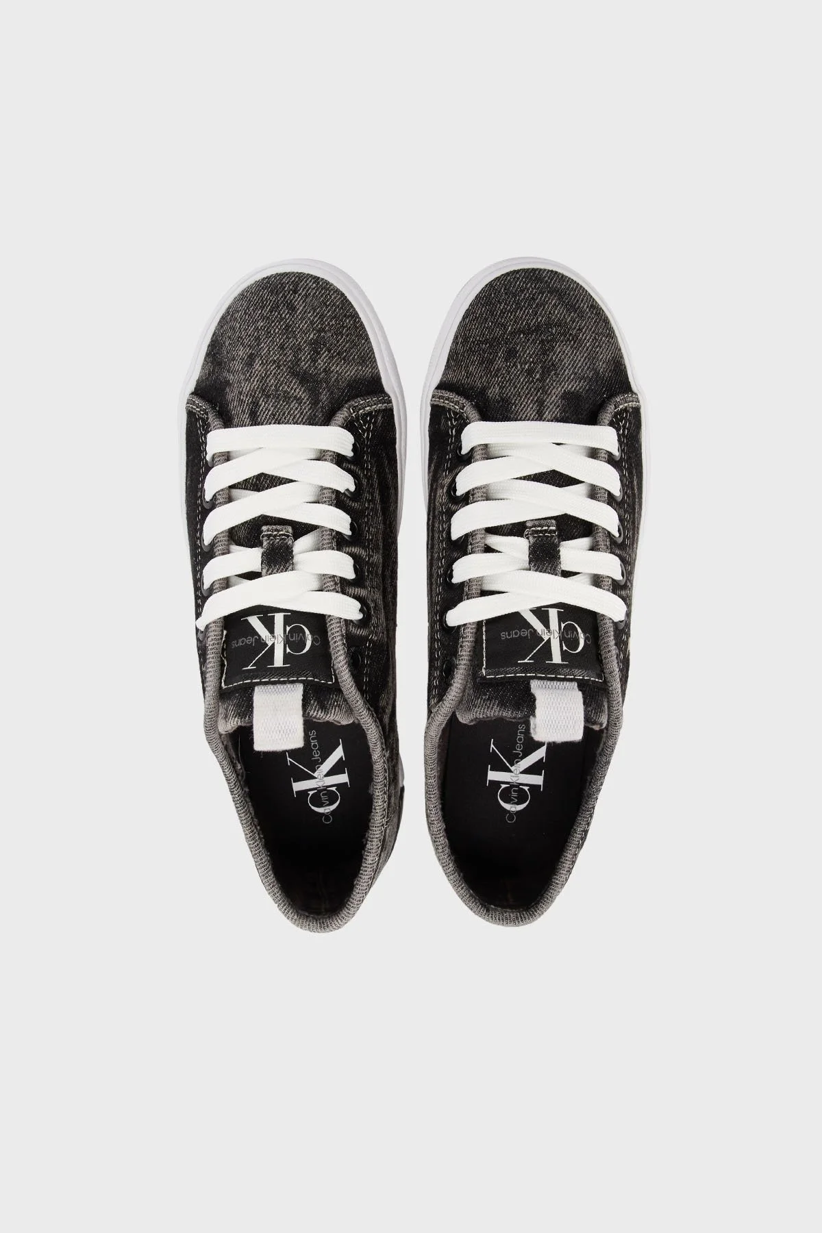Calvin Klein Logolu Sneaker Bayan Ayakkabı YW0YW00851 0GP SİYAH - 5
