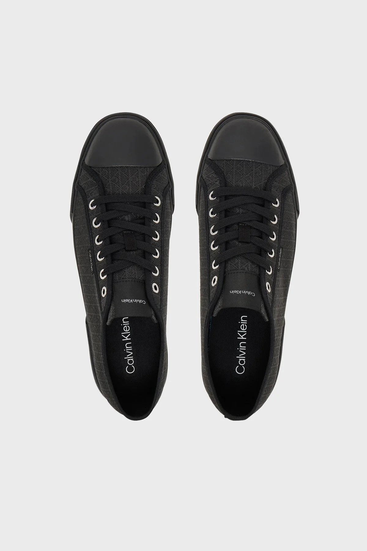 Calvin Klein Logolu Sneaker Erkek Ayakkabı HM0HM02122 0GT SİYAH - 3