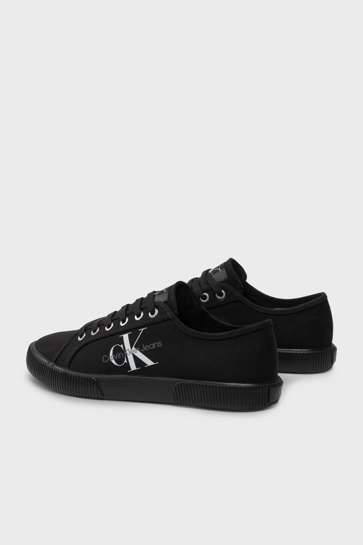 Calvin Klein Logolu Sneaker Erkek Ayakkabı YM0YM00306 0GL SİYAH - 4