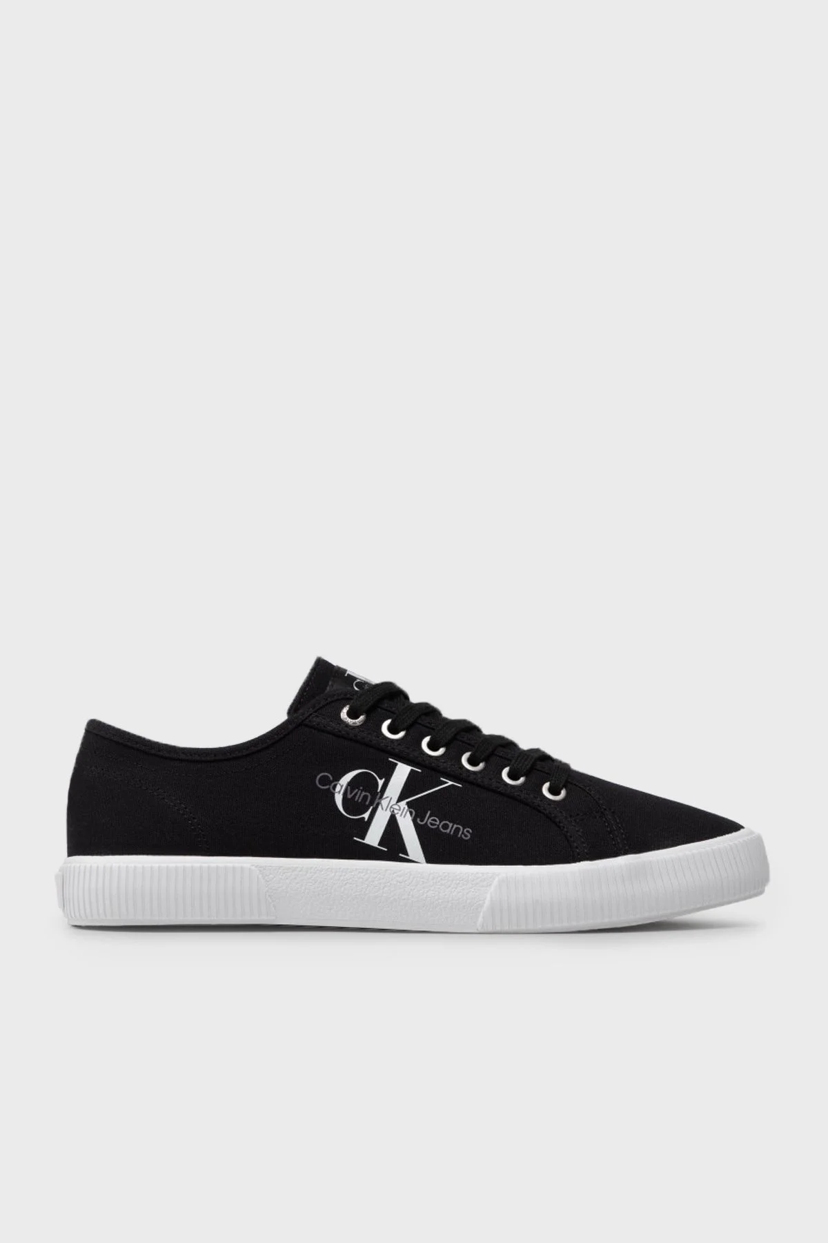 Calvin Klein Logolu Sneaker Erkek Ayakkabı YM0YM00306 BDS SİYAH - 1