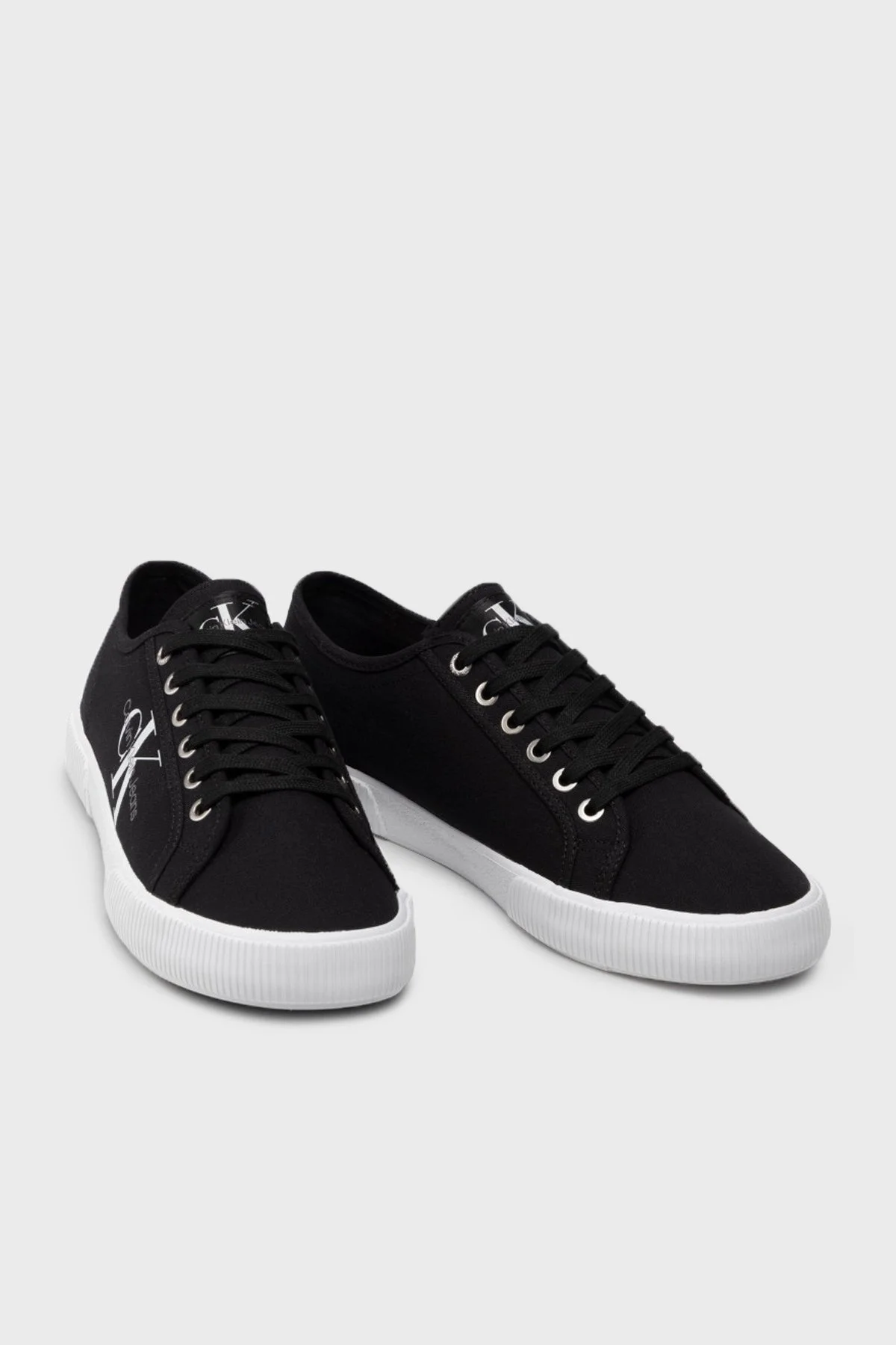 Calvin Klein Logolu Sneaker Erkek Ayakkabı YM0YM00306 BDS SİYAH - 2