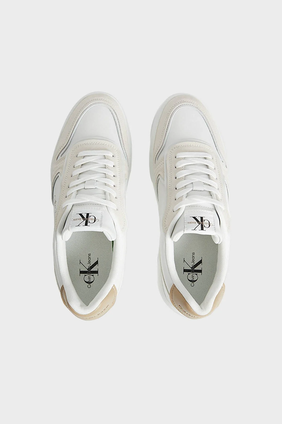 Calvin Klein Logolu Sneaker Erkek Ayakkabı YM0YM00606 0LA BEYAZ - 5