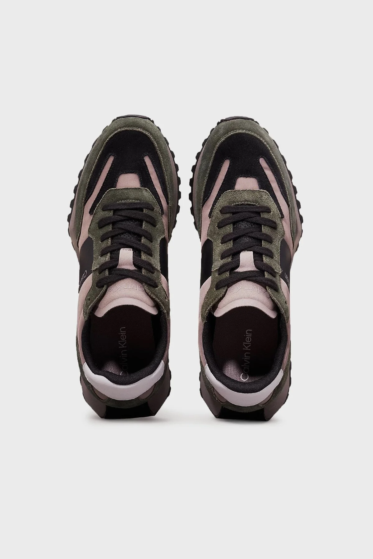 Calvin Klein Logolu Sneaker HM0HM004970H7 Erkek Ayakkabı HM0HM00497 0H7 GRİ-HAKİ - 3
