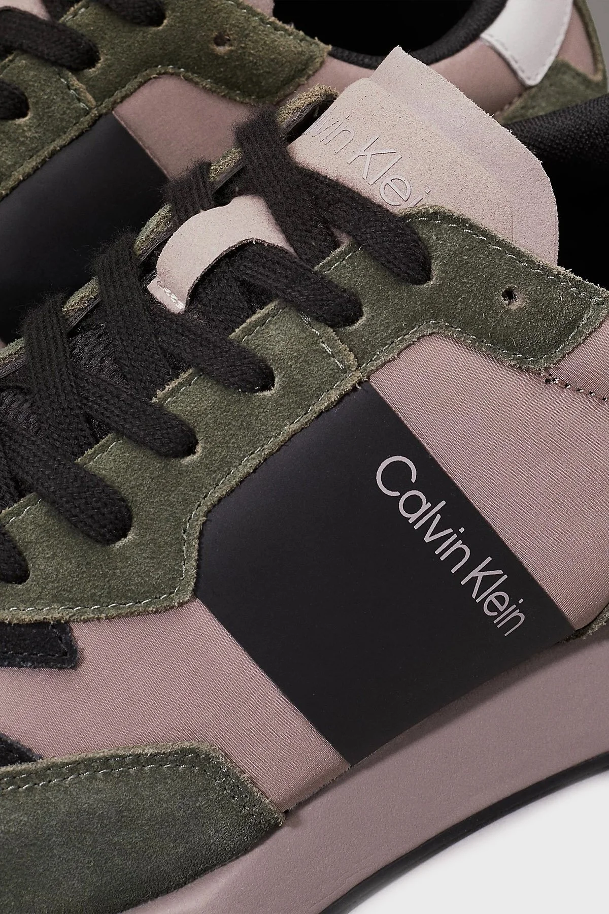 Calvin Klein Logolu Sneaker HM0HM004970H7 Erkek Ayakkabı HM0HM00497 0H7 GRİ-HAKİ - 6