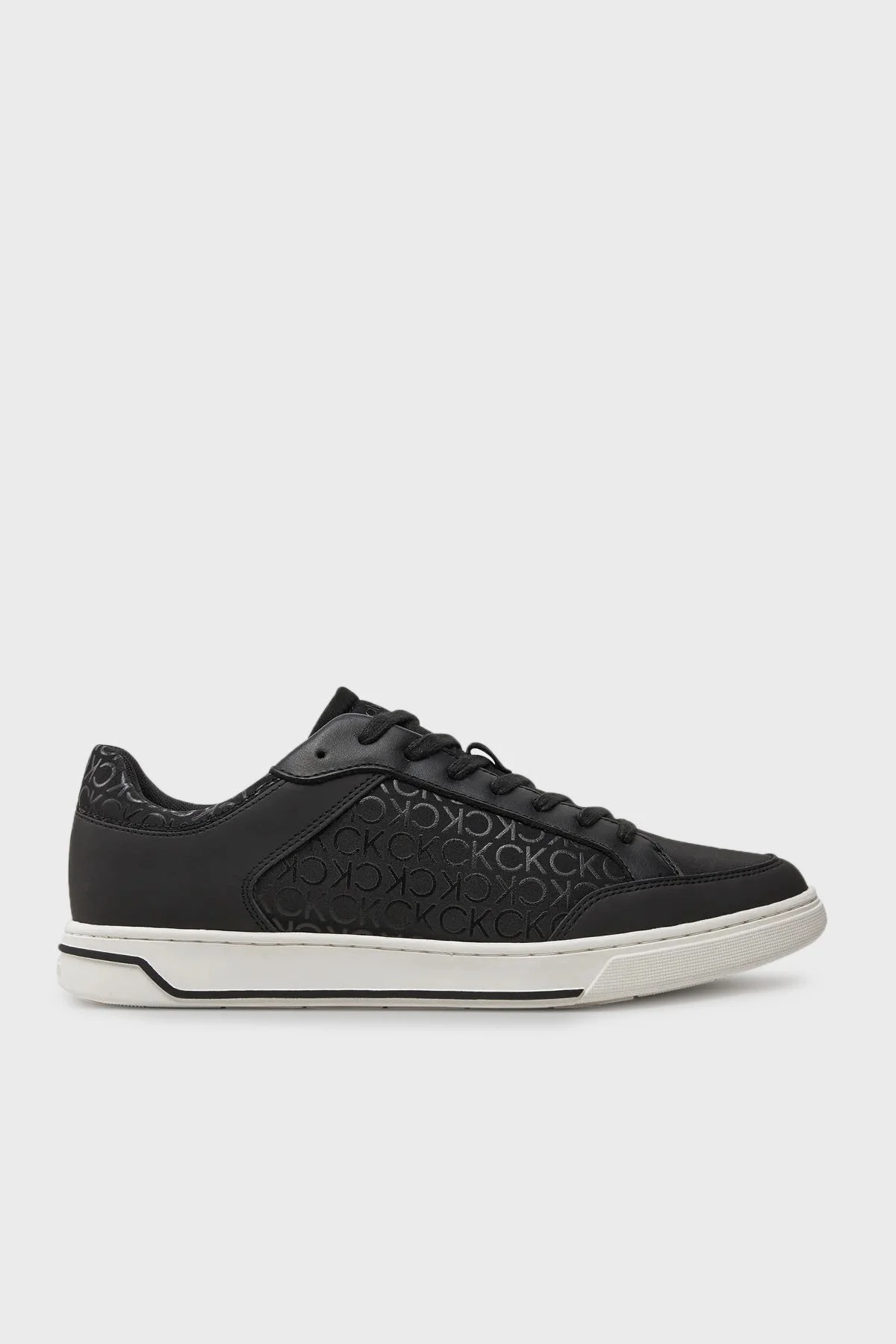 Calvin Klein Logolu Sneaker HM0HM015940GR Erkek Ayakkabı HM0HM01594 0GR SİYAH - 7