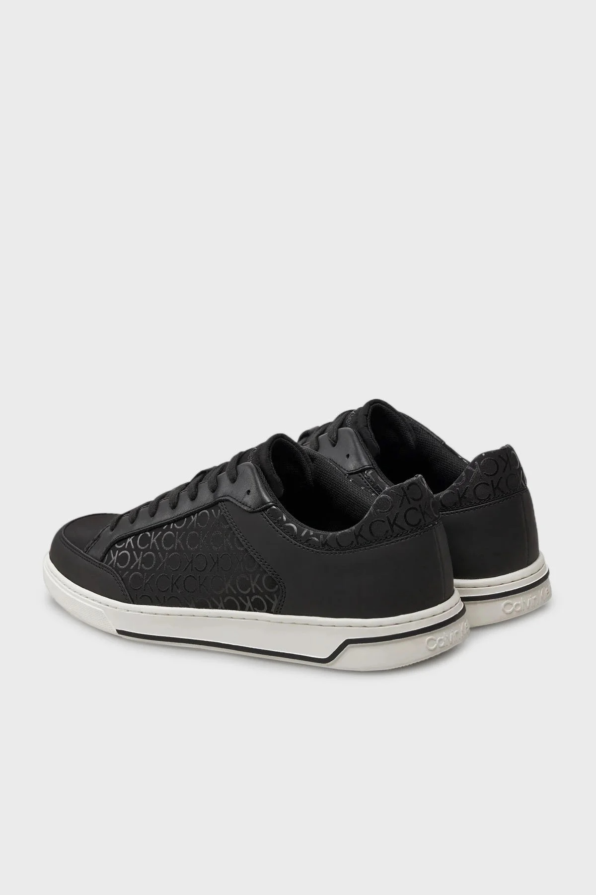 Calvin Klein Logolu Sneaker HM0HM015940GR Erkek Ayakkabı HM0HM01594 0GR SİYAH - 9