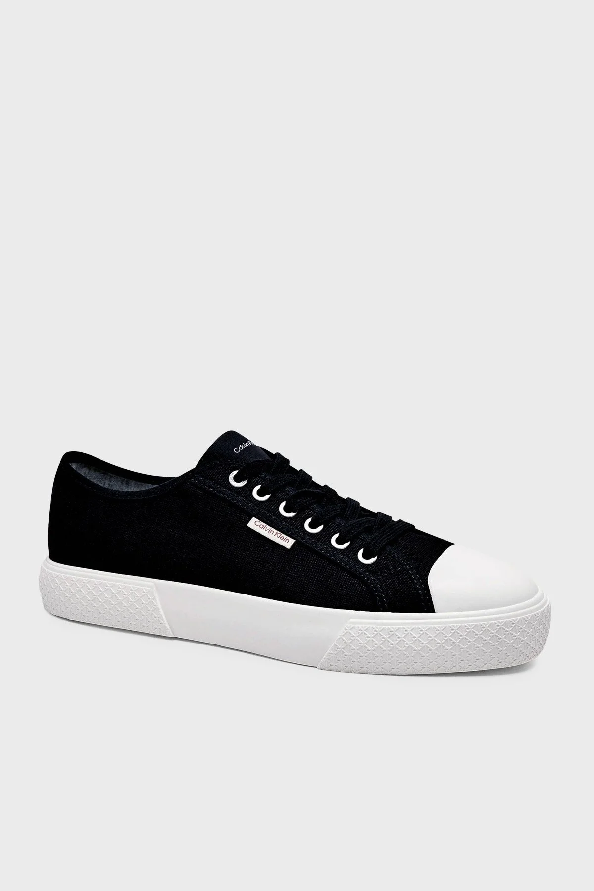 Calvin Klein Logolu Sneaker HM0HM02121BEH Erkek Ayakkabı HM0HM02121 BEH SİYAH - 1