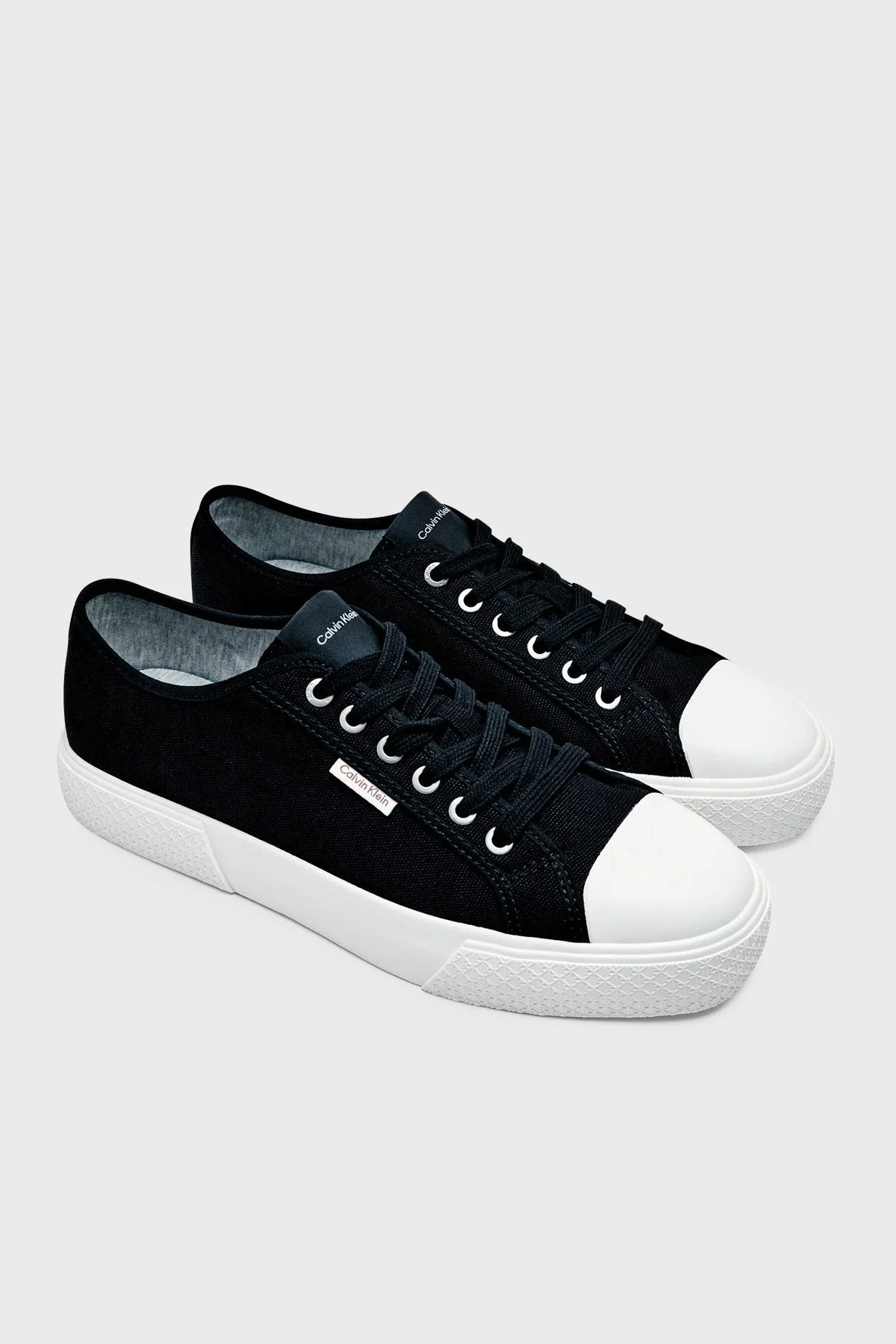 Calvin Klein Logolu Sneaker HM0HM02121BEH Erkek Ayakkabı HM0HM02121 BEH SİYAH - 3