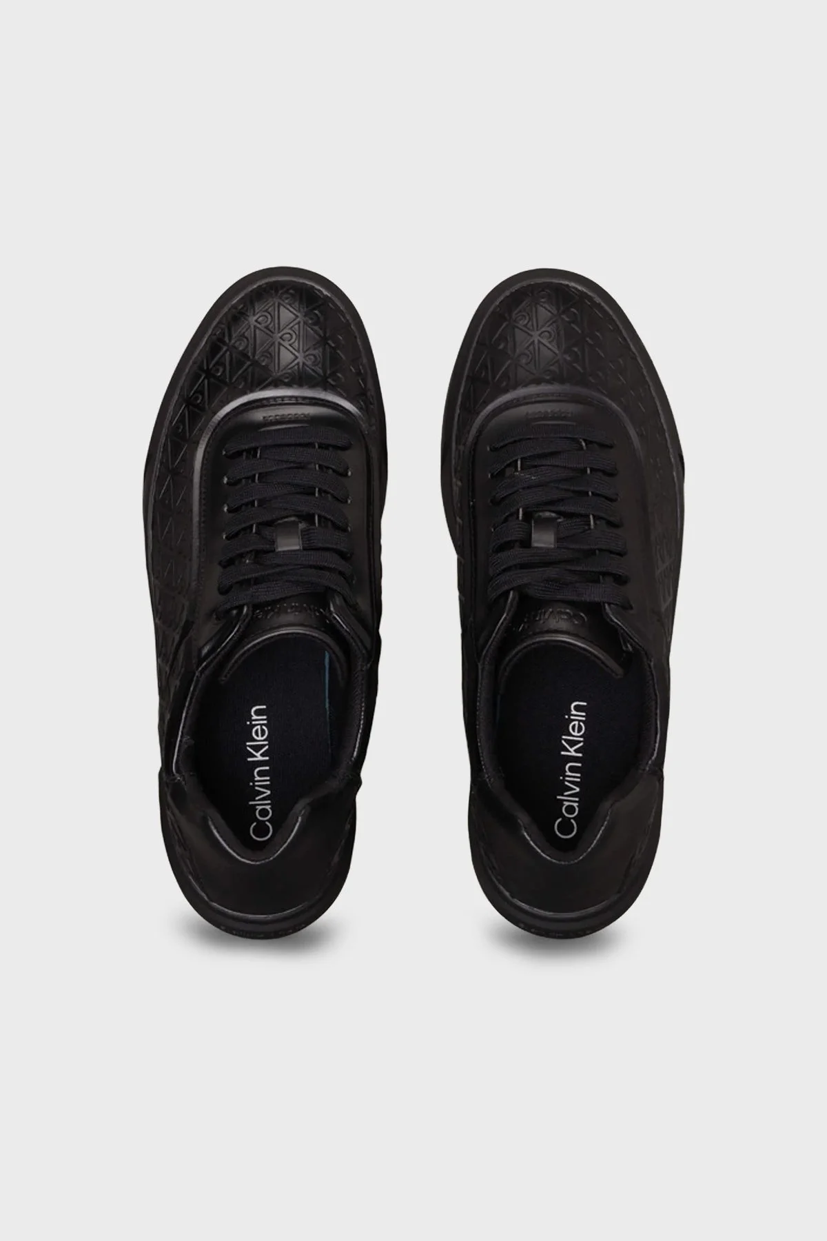 Calvin Klein Logolu Sneaker HM0HM021320GT Erkek Ayakkabı HM0HM02132 0GT SİYAH - 3