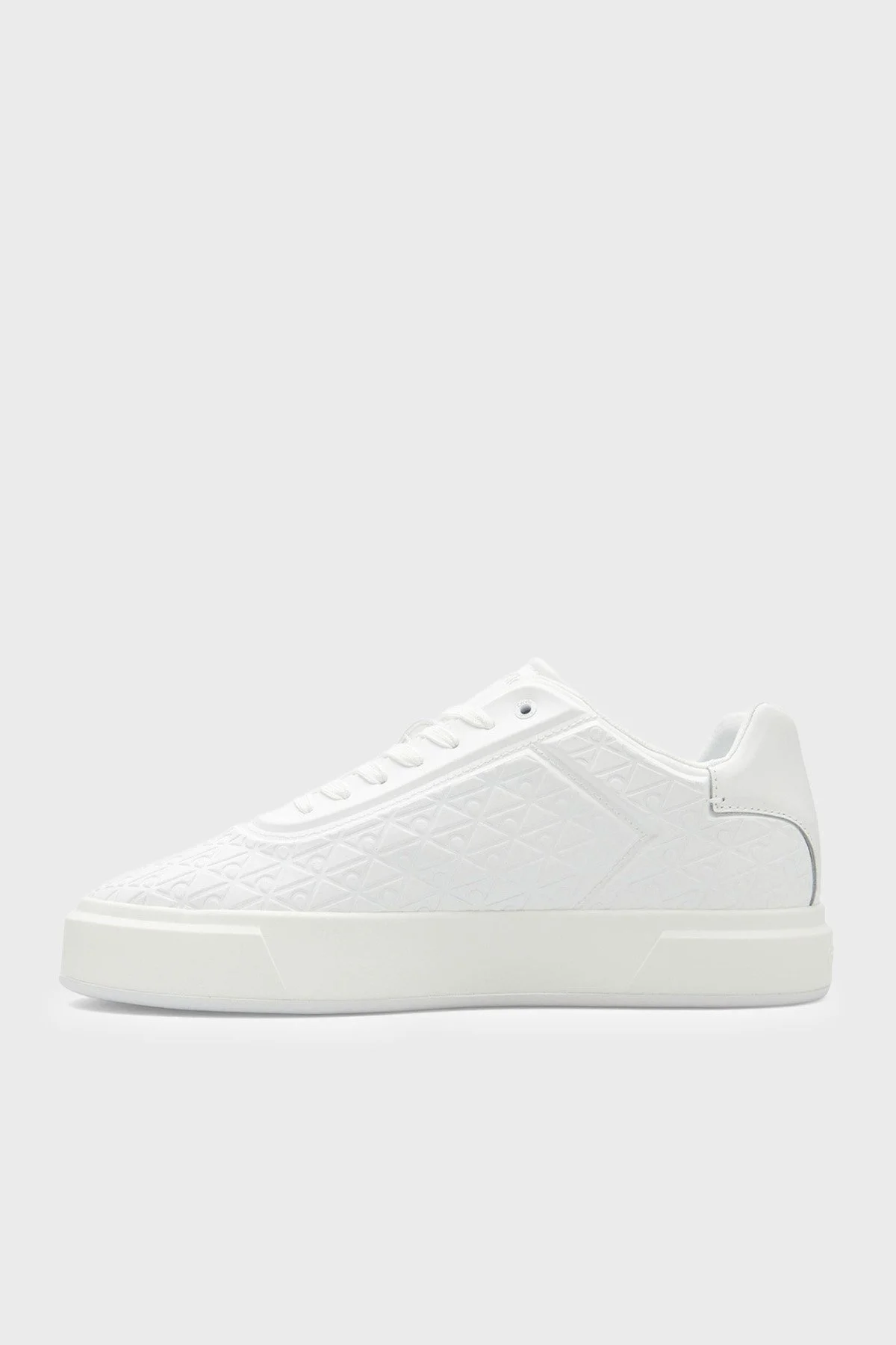 Calvin Klein logolu Sneaker HM0HM021320LB Erkek Ayakkabı HM0HM02132 0LB BEYAZ - 2
