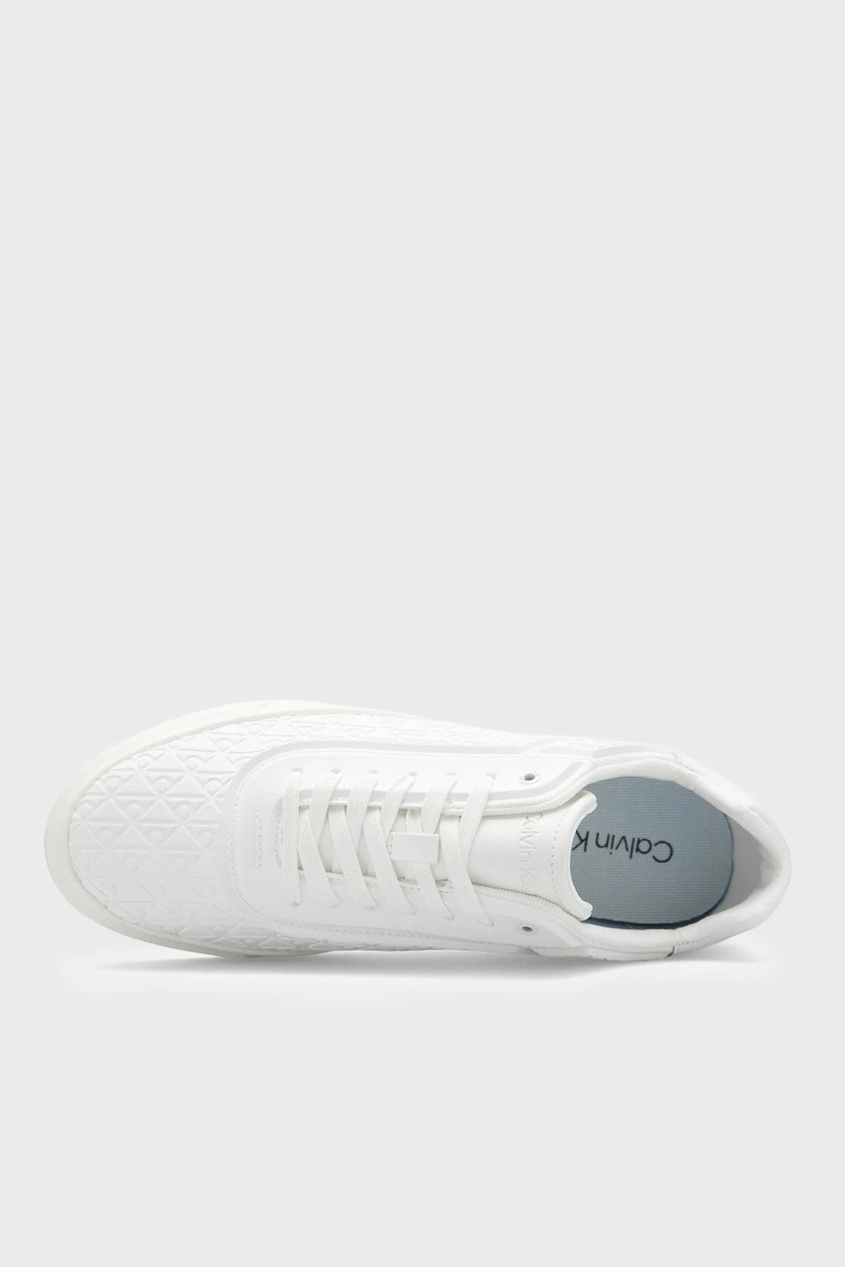 Calvin Klein logolu Sneaker HM0HM021320LB Erkek Ayakkabı HM0HM02132 0LB BEYAZ - 3