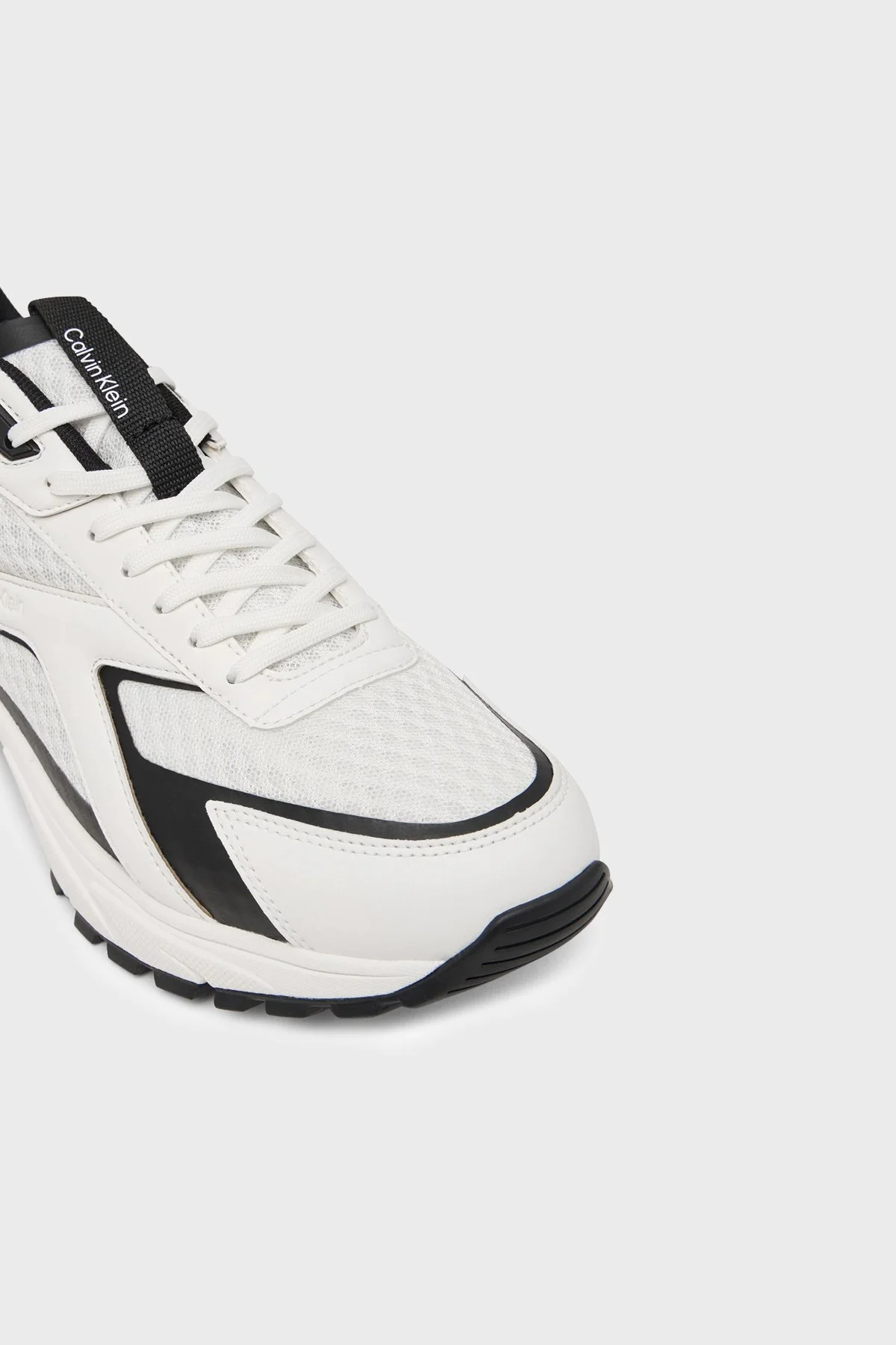 Calvin Klein Logolu Sneaker HM0HM0215401W Erkek Ayakkabı HM0HM02154 01W BEYAZ SİYAH - 6