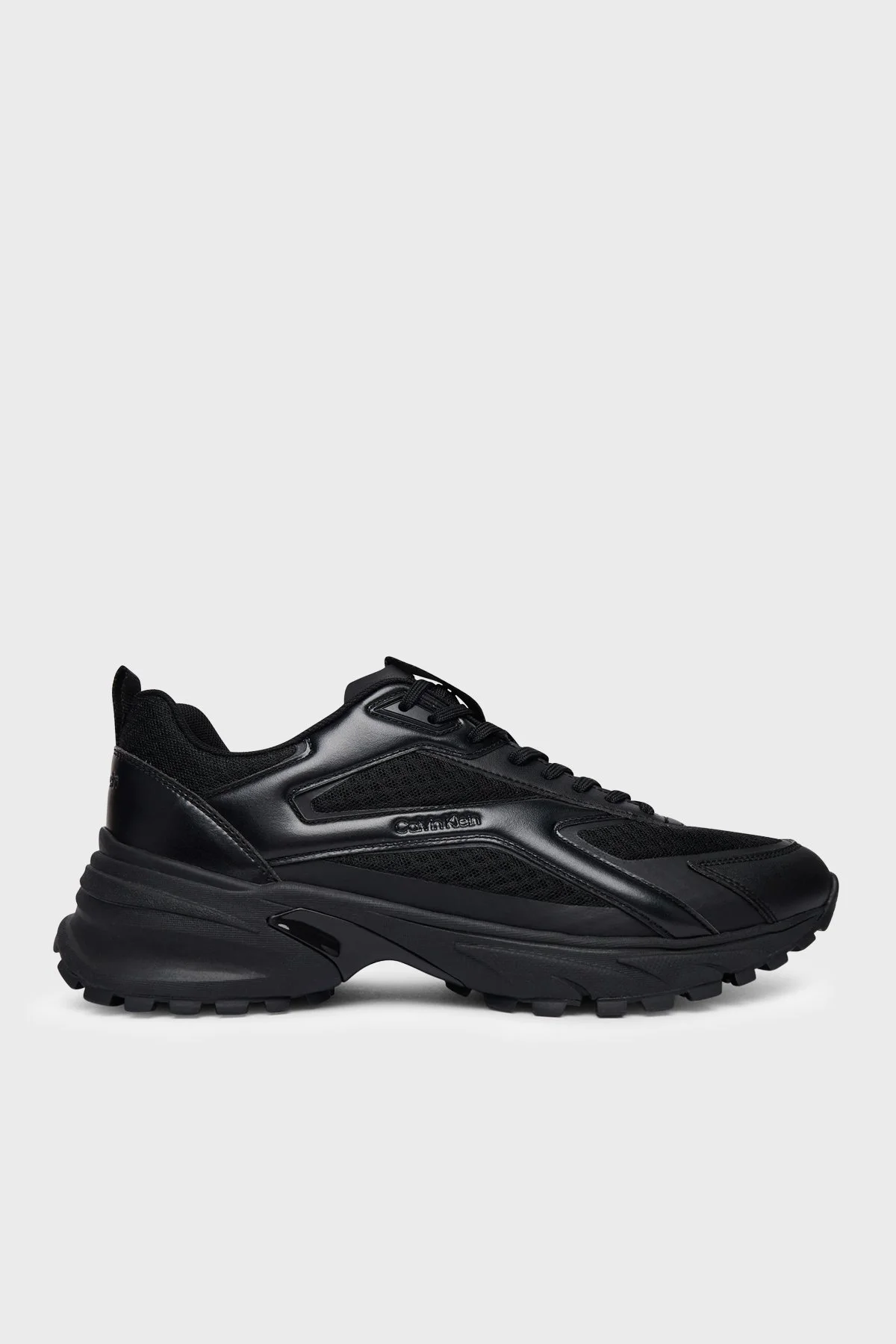 Calvin Klein Logolu Sneaker HM0HM023410GJ Erkek Ayakkabı HM0HM02341 0GJ Siyah - 1