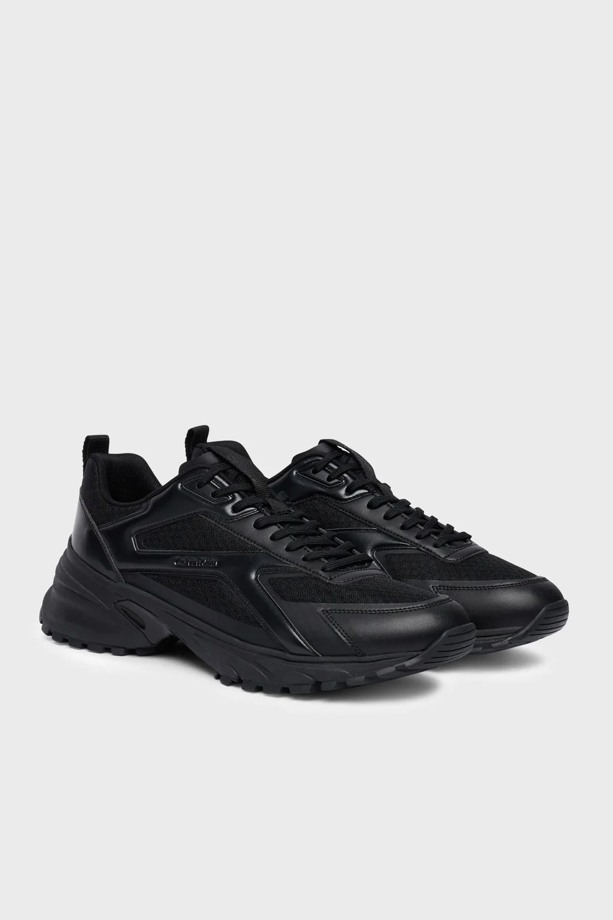 Calvin Klein Logolu Sneaker HM0HM023410GJ Erkek Ayakkabı HM0HM02341 0GJ Siyah - 2