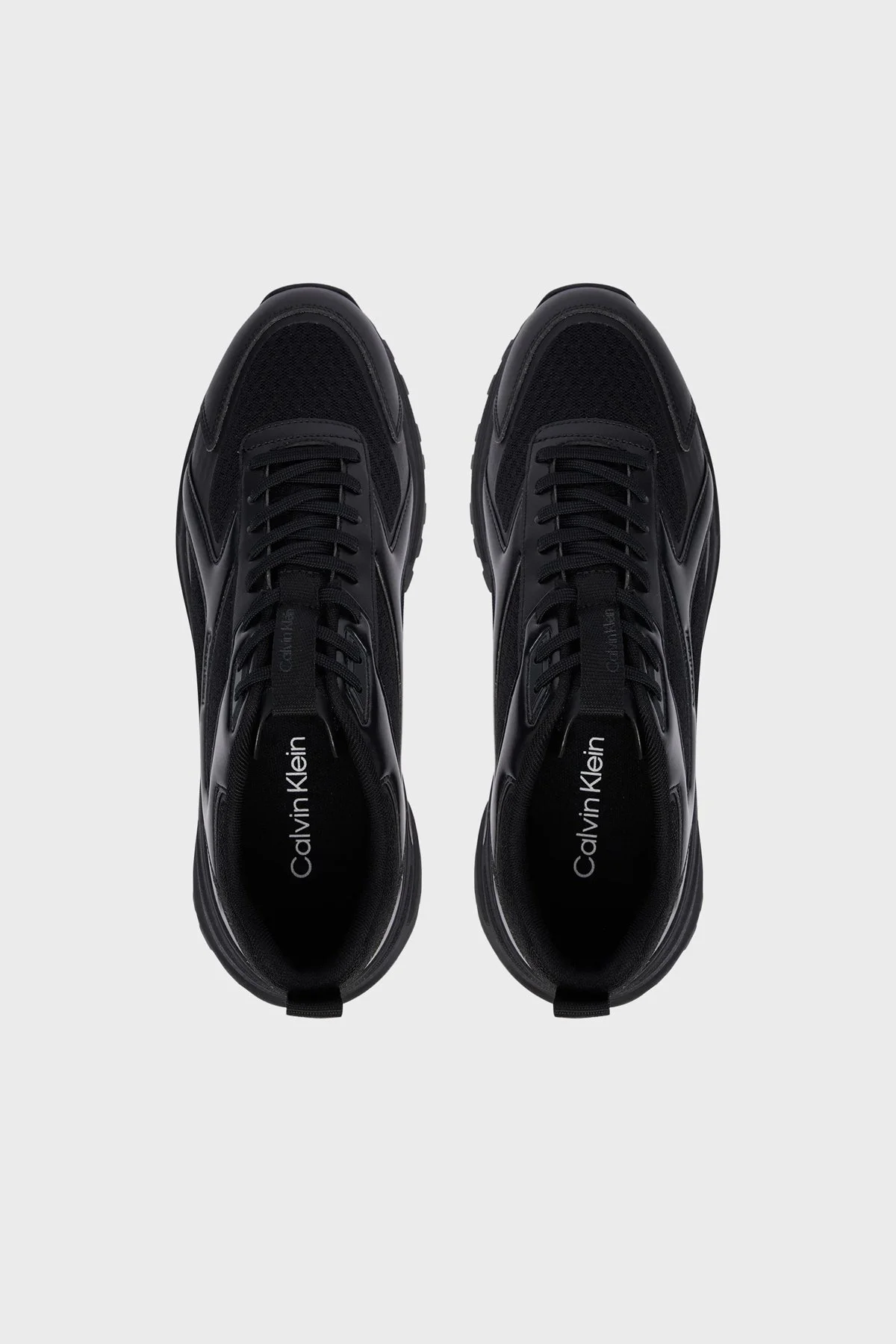 Calvin Klein Logolu Sneaker HM0HM023410GJ Erkek Ayakkabı HM0HM02341 0GJ Siyah - 5