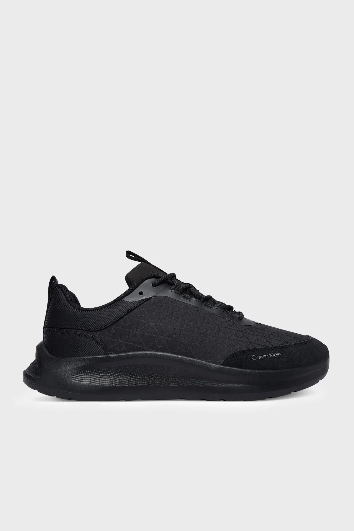 Calvin Klein Logolu Sneaker HM0HM023430GJ Erkek Ayakkabı HM0HM02343 0GJ SİYAH - 1