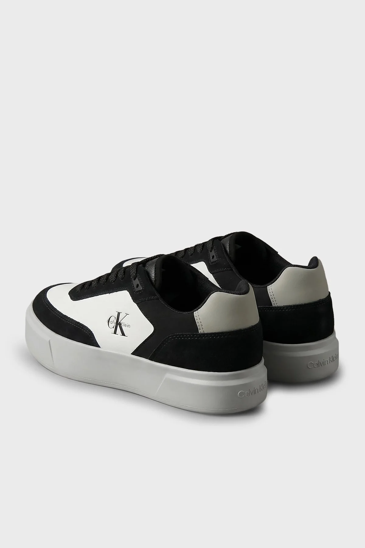 Calvin Klein Logolu Sneaker HM0HM0244906X Erkek Ayakkabı HM0HM02449 06X Siyah-beyaz-gri - 3