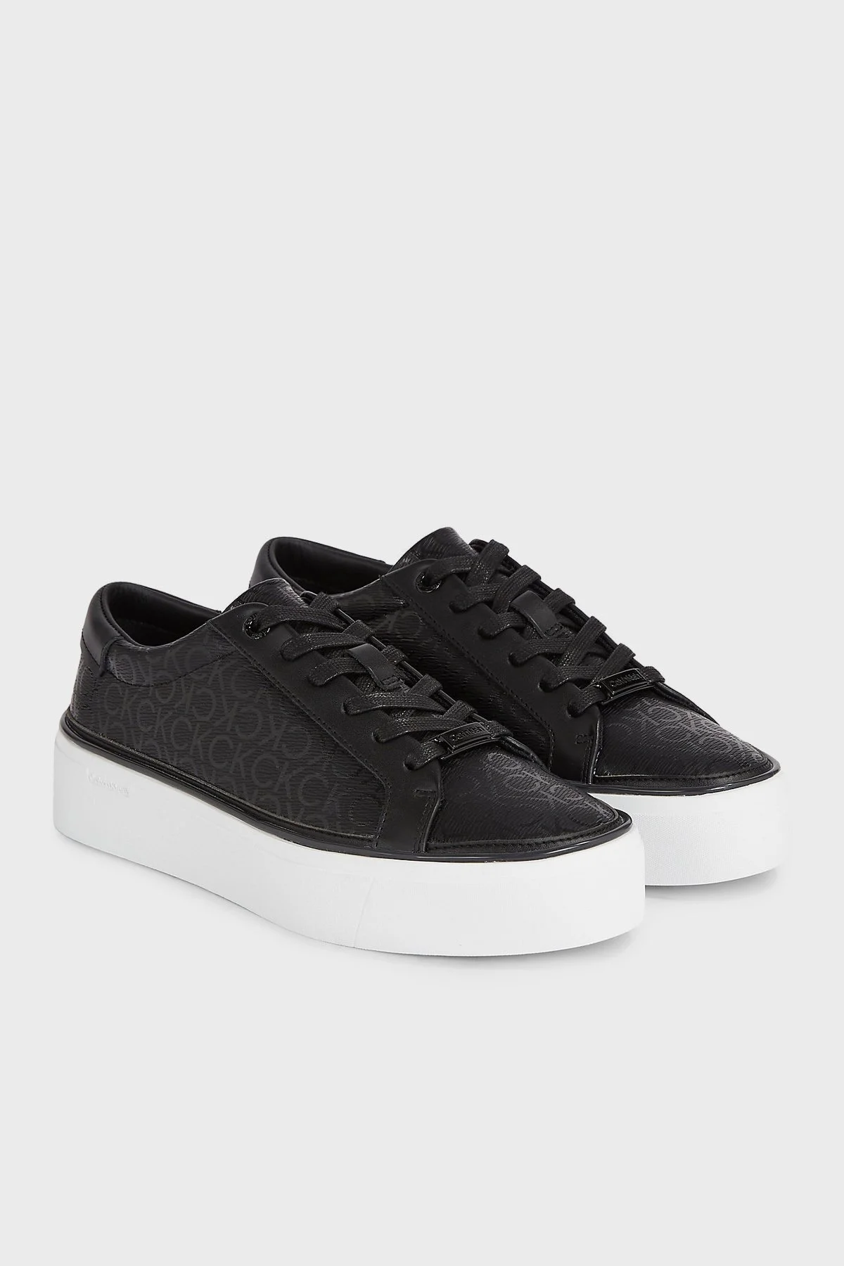 Calvin Klein Logolu Sneaker HW0HW016700GK Bayan Ayakkabı HW0HW01670 0GK SİYAH - 3