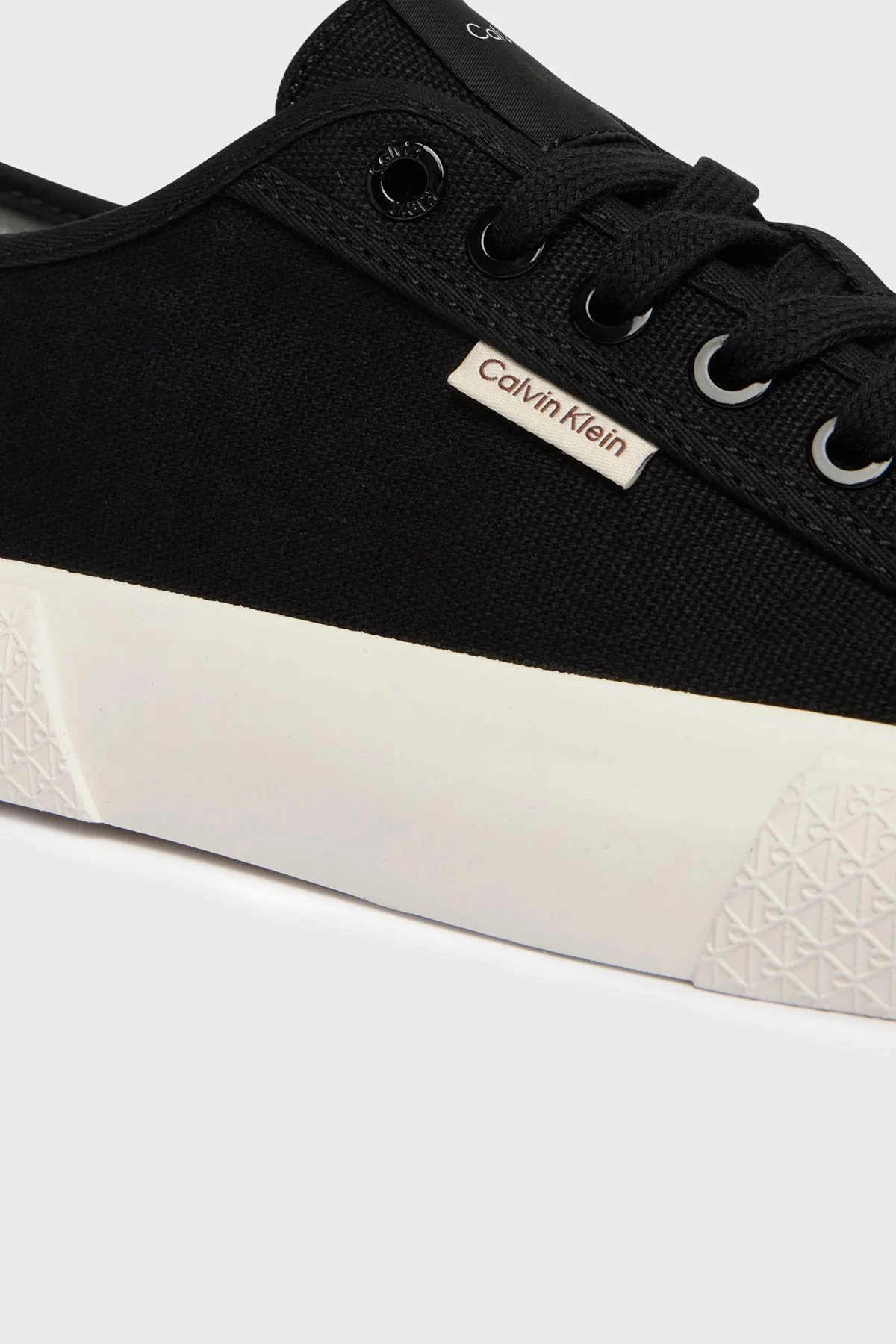 Calvin Klein Logolu Sneaker HW0HW02975BEH Kadın Ayakkabı HW0HW02975 BEH SİYAH - 5