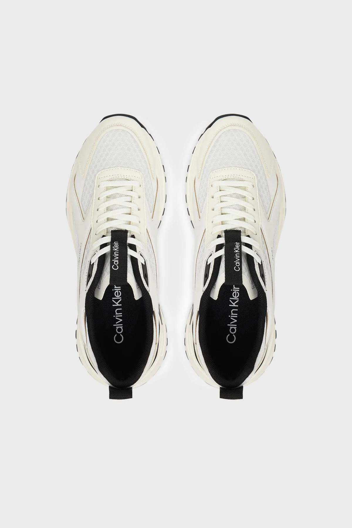 Calvin Klein Logolu Sneaker HW0HW0300201W Bayan Ayakkabı HW0HW03002 01W BEYAZ - 3
