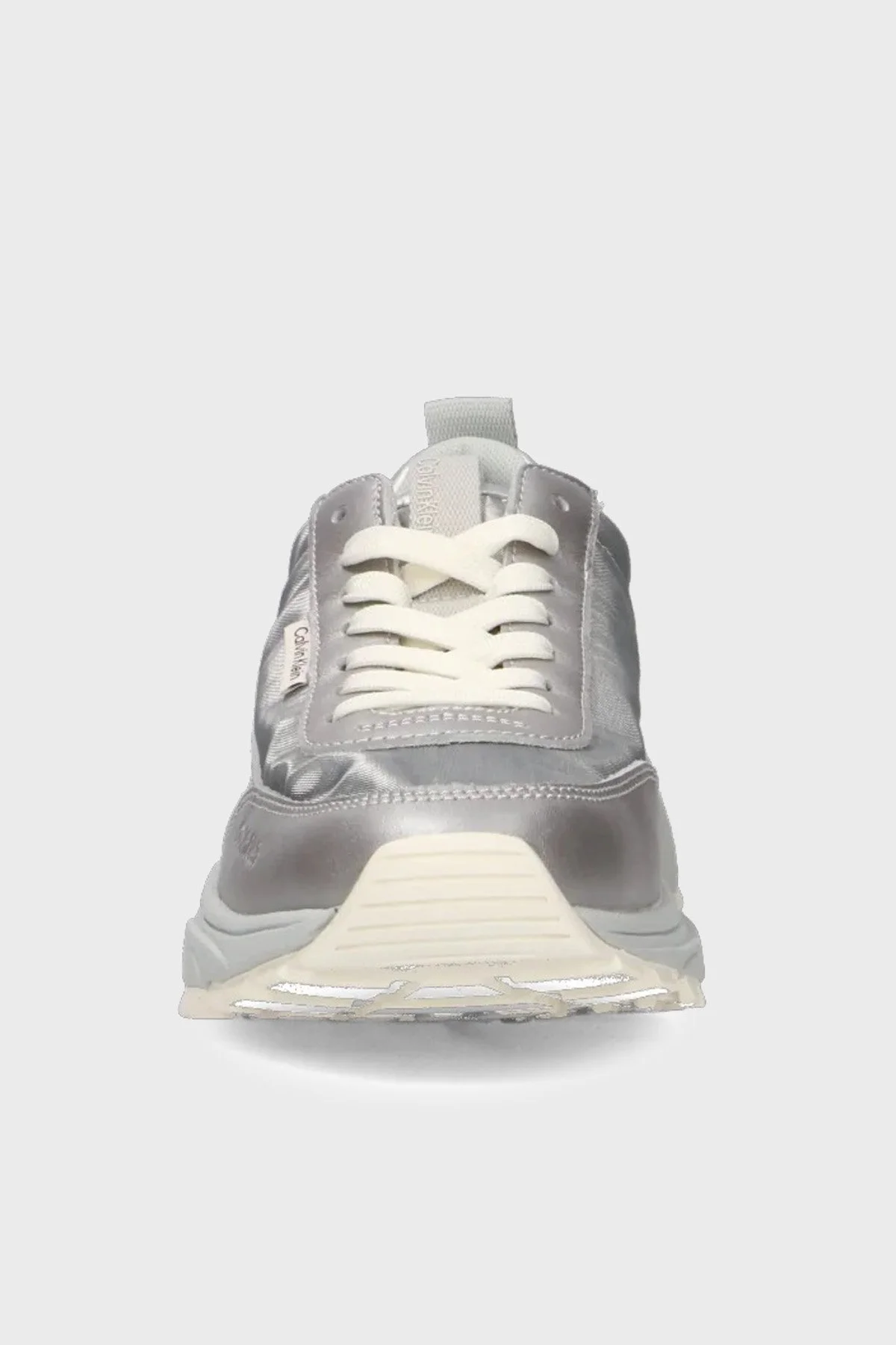 Calvin Klein Logolu Sneaker Kadın Ayakkabı HW0HW02999 PE6 GRİ - 3