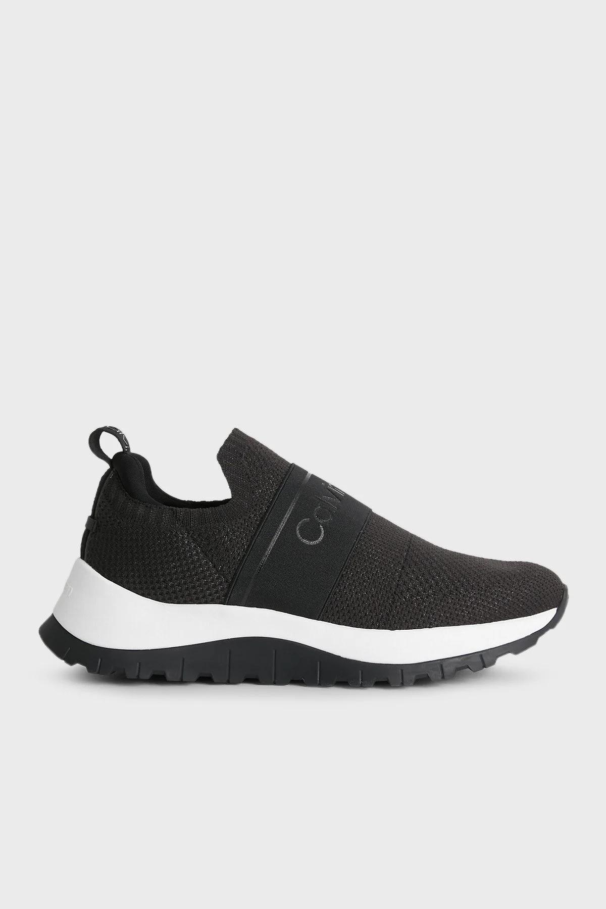 Calvin Klein Logolu Sneaker Slip-On HW0HW01443BEH Bayan Ayakkabı HW0HW01443 BEH SİYAH - 1
