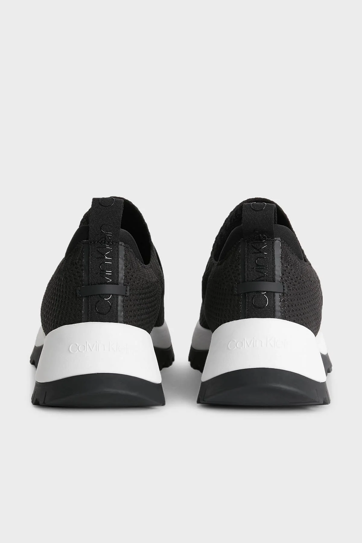 Calvin Klein Logolu Sneaker Slip-On HW0HW01443BEH Bayan Ayakkabı HW0HW01443 BEH SİYAH - 4